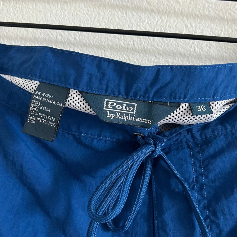 Polo Ralph Lauren Blue Lobster Graphic Swim Trunks 36 Yacht Club Summer Vacation - Picture 4 of 5